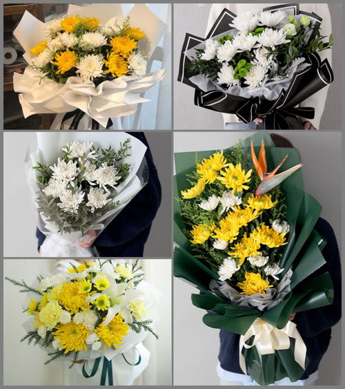 福建漳州平和县文峰镇白事花束代送